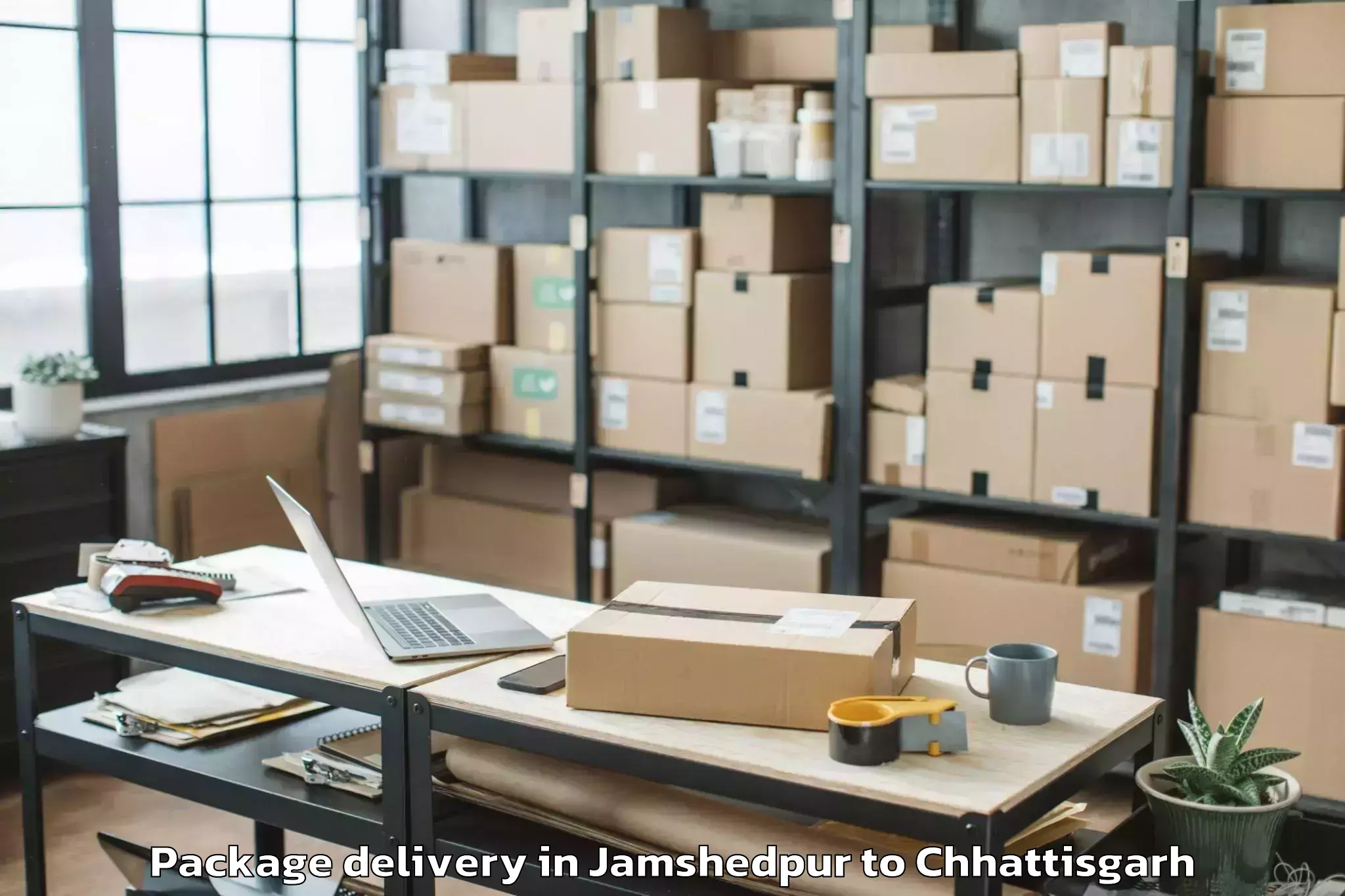 Hassle-Free Jamshedpur to Bijapur Chhattisgarh Package Delivery